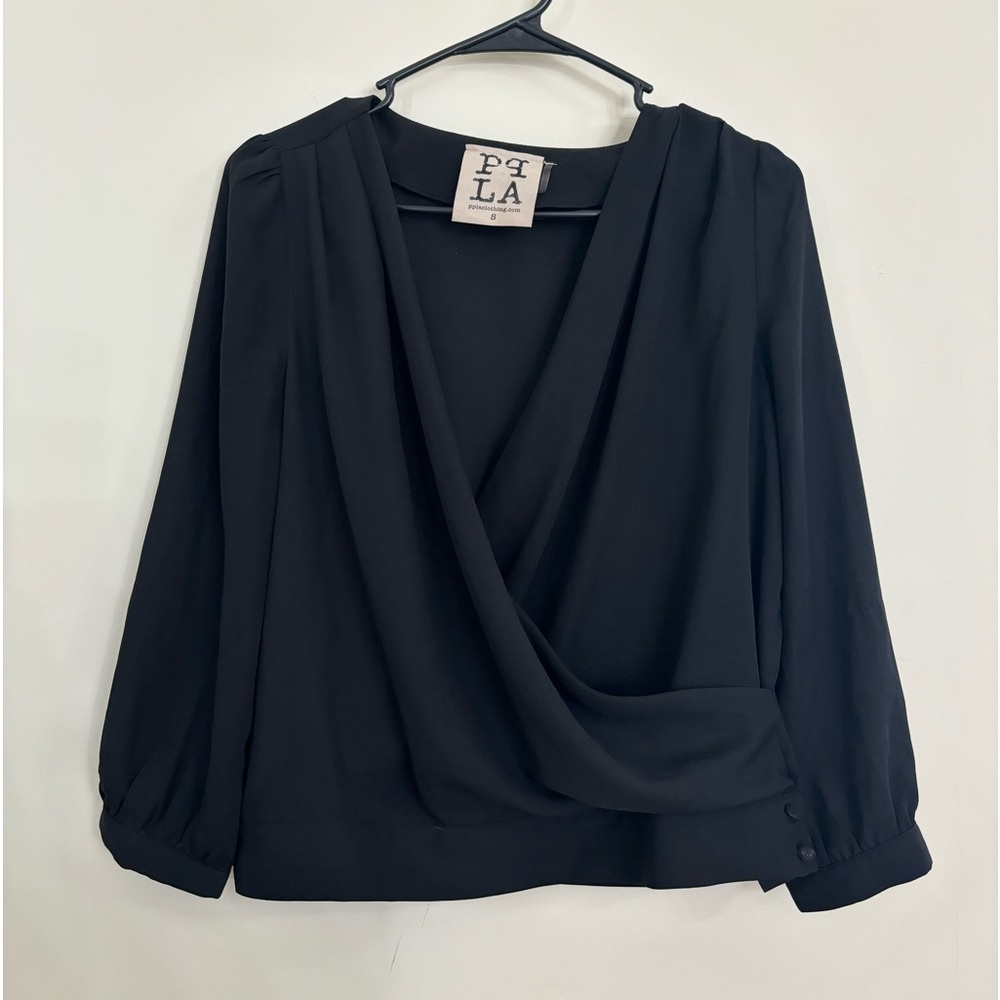 PPLA Clothing Balck Blouse